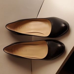 Lauren Ralph Lauren Black Leather Pumps 6.5